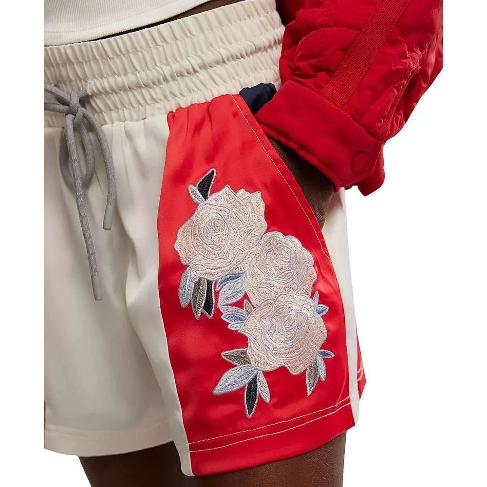 Free People Heart To Heart Shorts Women M Pink New OB2266974 Floral Embroidered - Picture 5 of 6